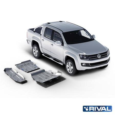 Juego de protecciones (Radiador, Motor, Caja de cambios, Caja de transferencia, Depósito de combustible) Volkswagen Amarok 2010-2016; 2 l. / diesel
